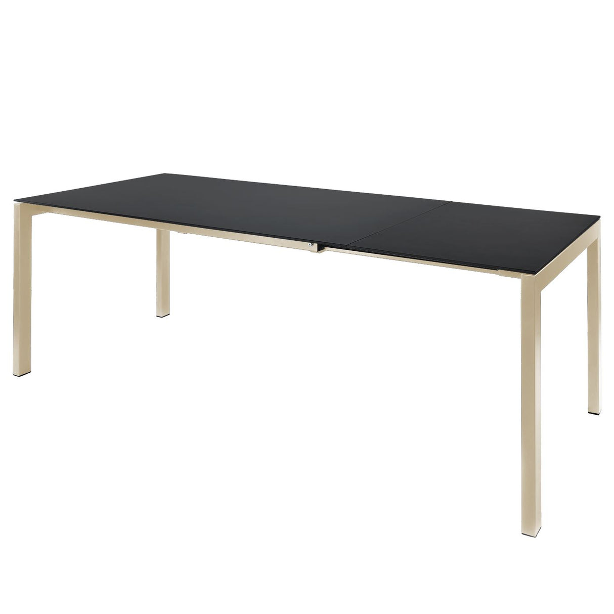 Schaffner Luzern table repas extensible 160/220x100cm Sable Pastel 15 Anthracite 77