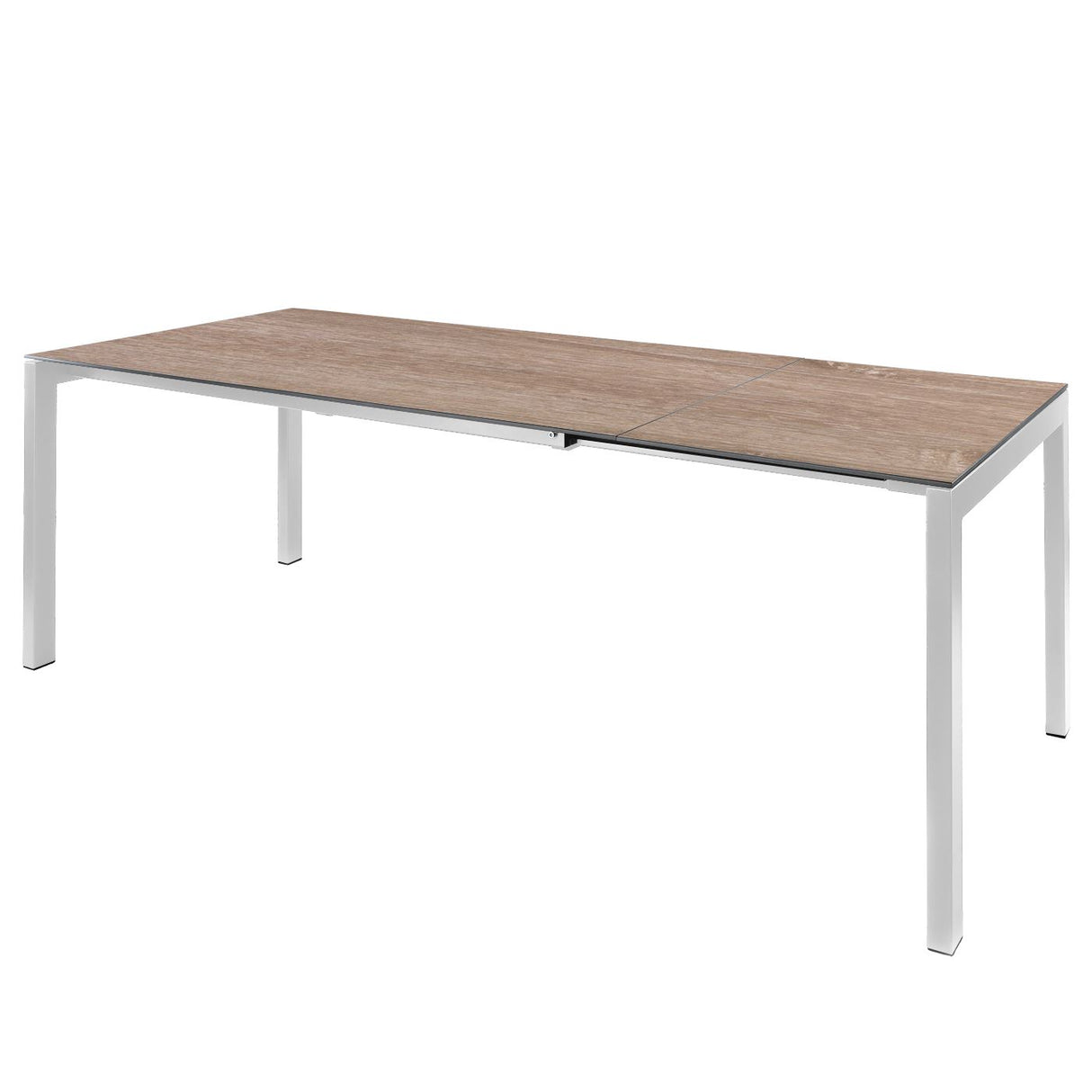 Schaffner Luzern table repas extensible 160/220x90cm Blanc 90 Déco Chêne de