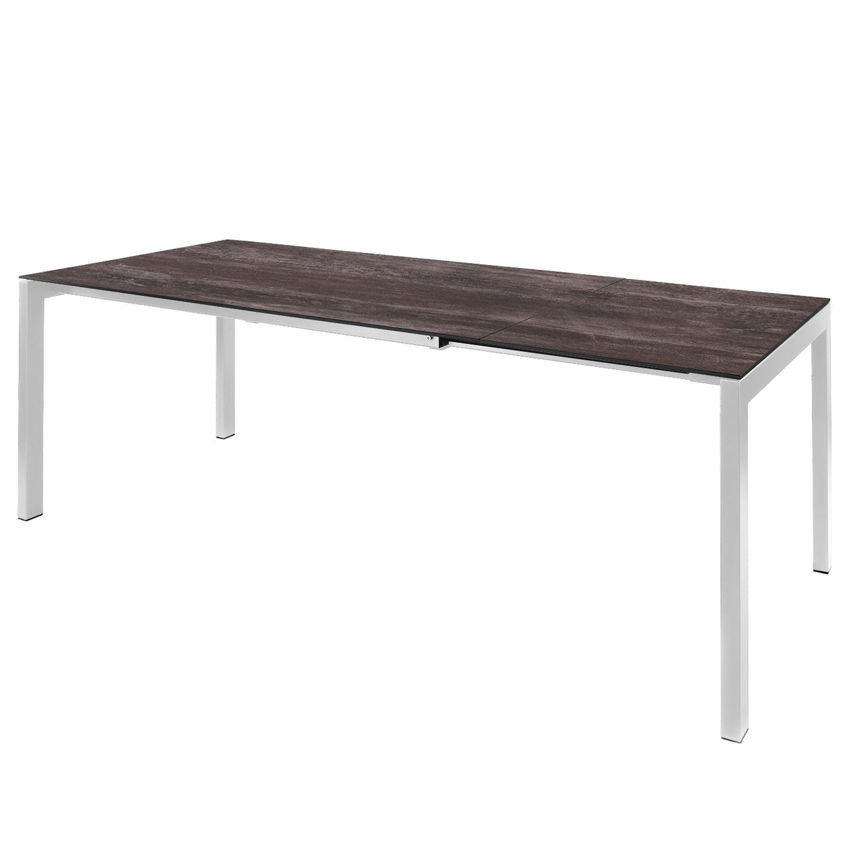Schaffner Luzern table repas extensible 160/220x90cm Blanc 90 Déco Stromboli Foncé da