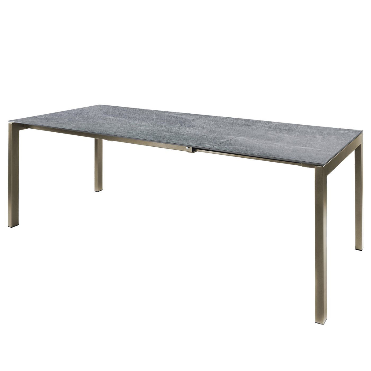 Schaffner Luzern table repas extensible 160/220x90cm Champagne 85 Déco Béton dd