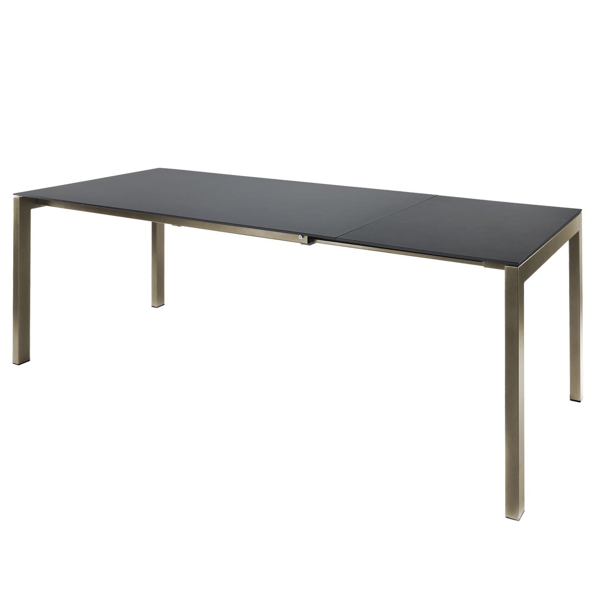 Schaffner Luzern table repas extensible 160/220x90cm Champagne 85 Graphite 73