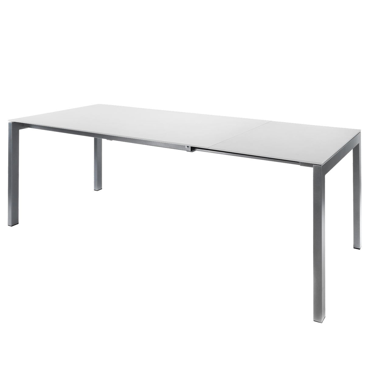 Schaffner Luzern table repas extensible 160/220x90cm Graphite 73 Blanc 90