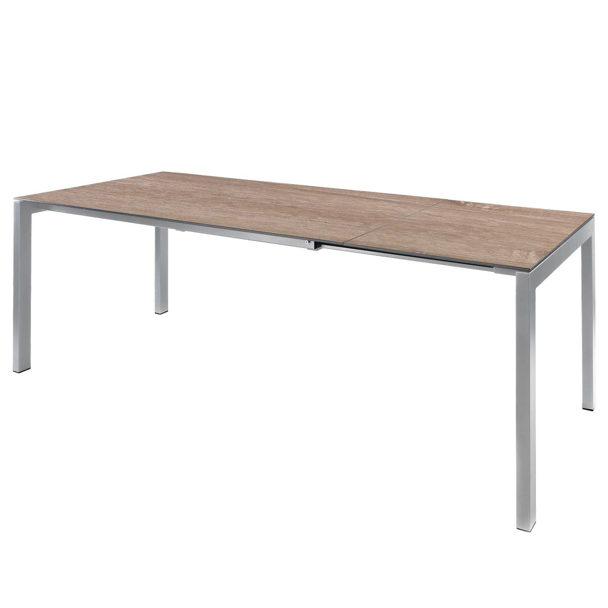 Schaffner Luzern table repas extensible 160/220x90cm Gris argent 78 Déco Chêne de