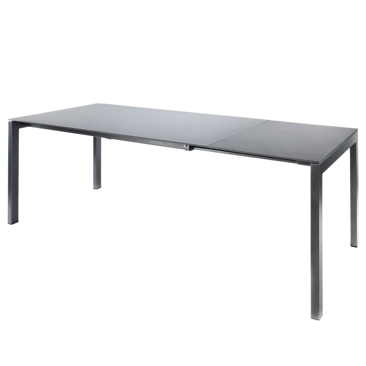 Schaffner Luzern table repas extensible 220/280x100cm Anthracite 77 Gris Argent 78