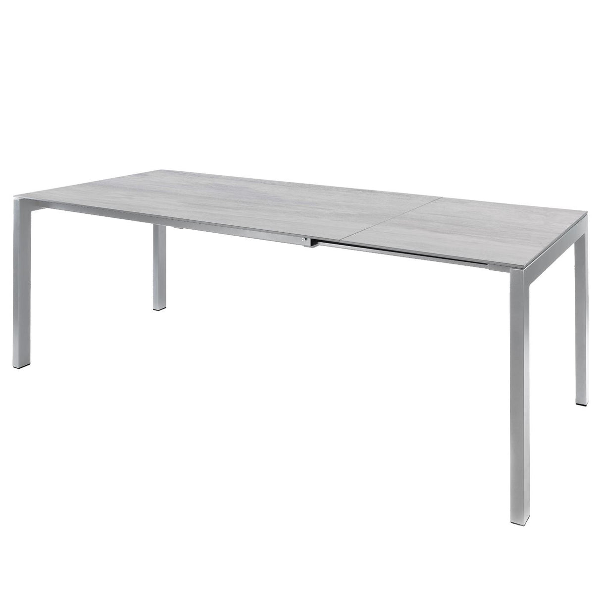 Schaffner Luzern table repas extensible 220/280x100cm Gris argent 78 Déco Stromboli Clair db