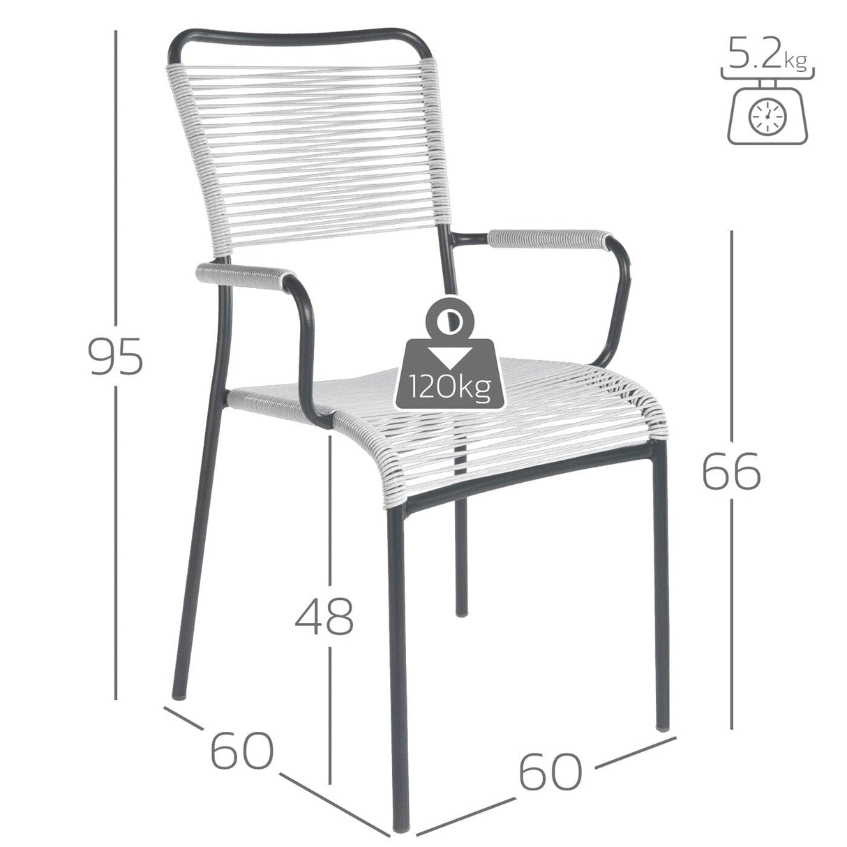 Schaffner Mendrisio Fauteuil repas Spaghetti
