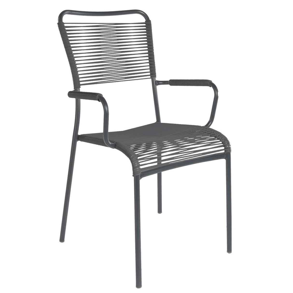Schaffner Mendrisio Fauteuil repas Spaghetti Antracite 77 Anthracite 77