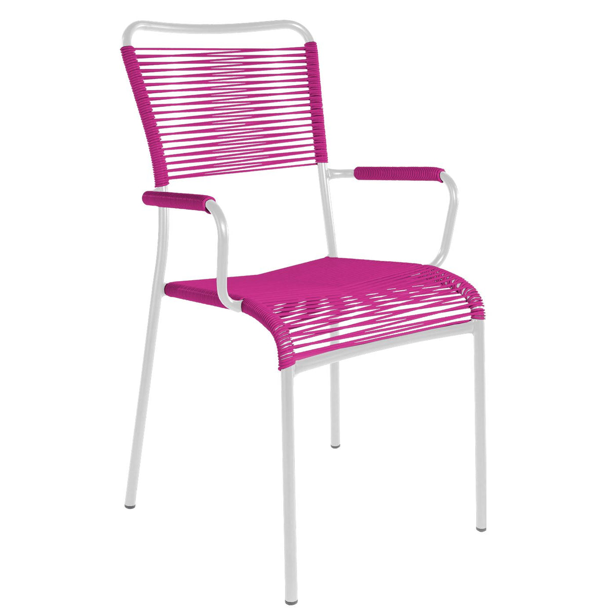 Schaffner Mendrisio Fauteuil repas Spaghetti Blanc 90 Rose 41