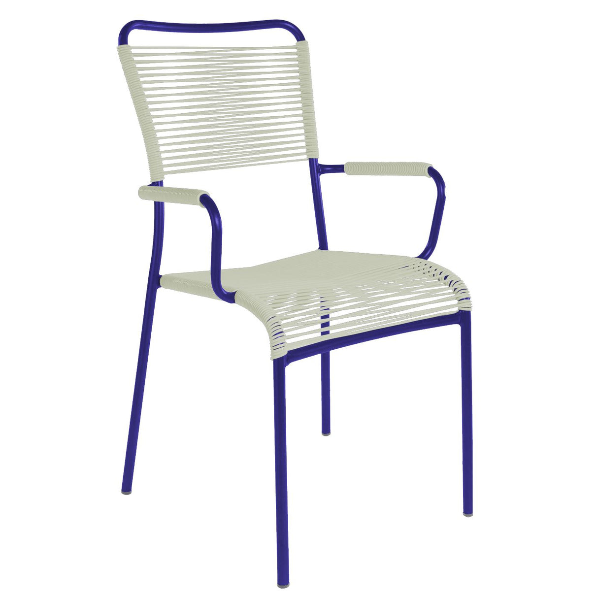 Schaffner Mendrisio Fauteuil repas Spaghetti Bleu 53 Vert pastel 64