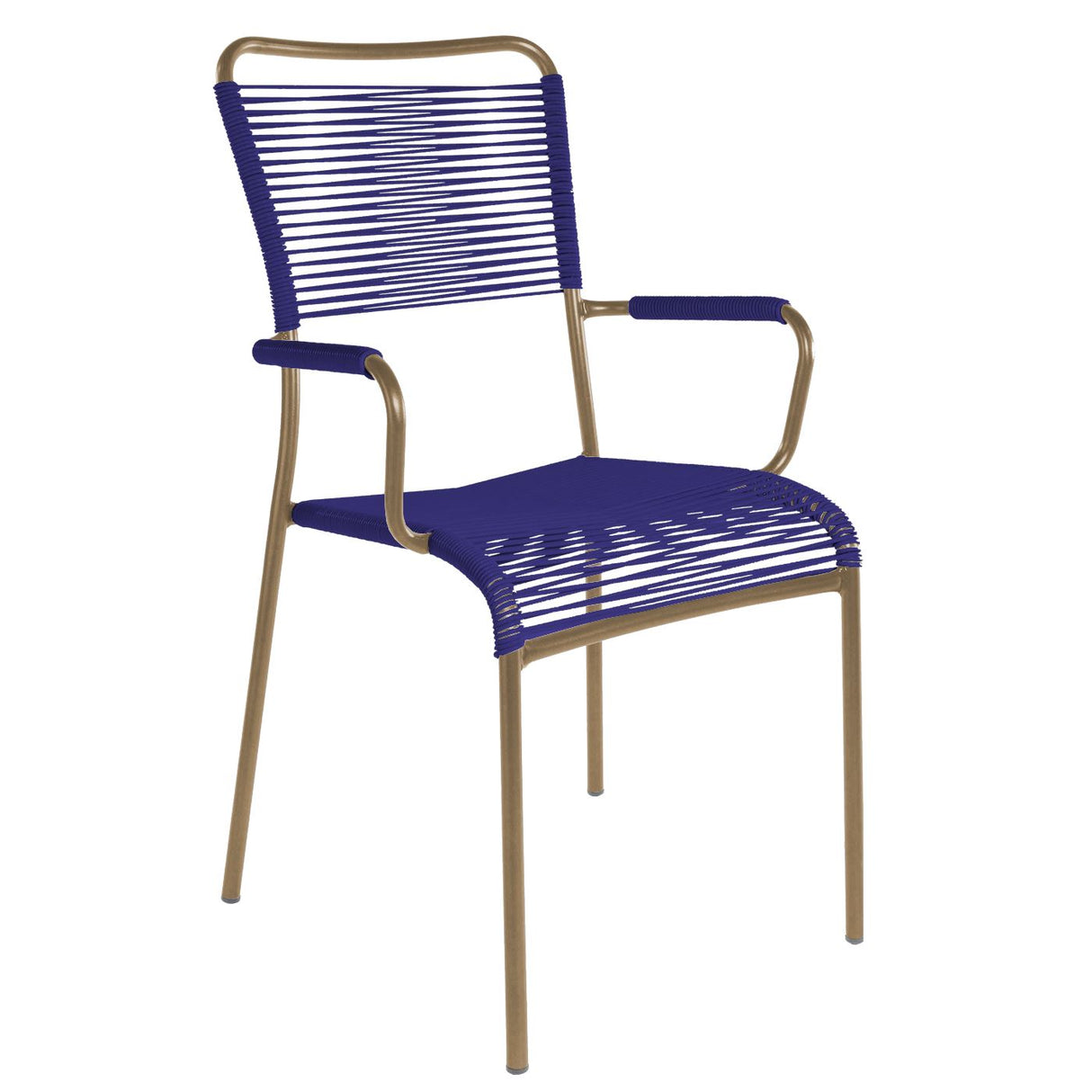 Schaffner Mendrisio Fauteuil repas Spaghetti Champagne 85 Bleu 53