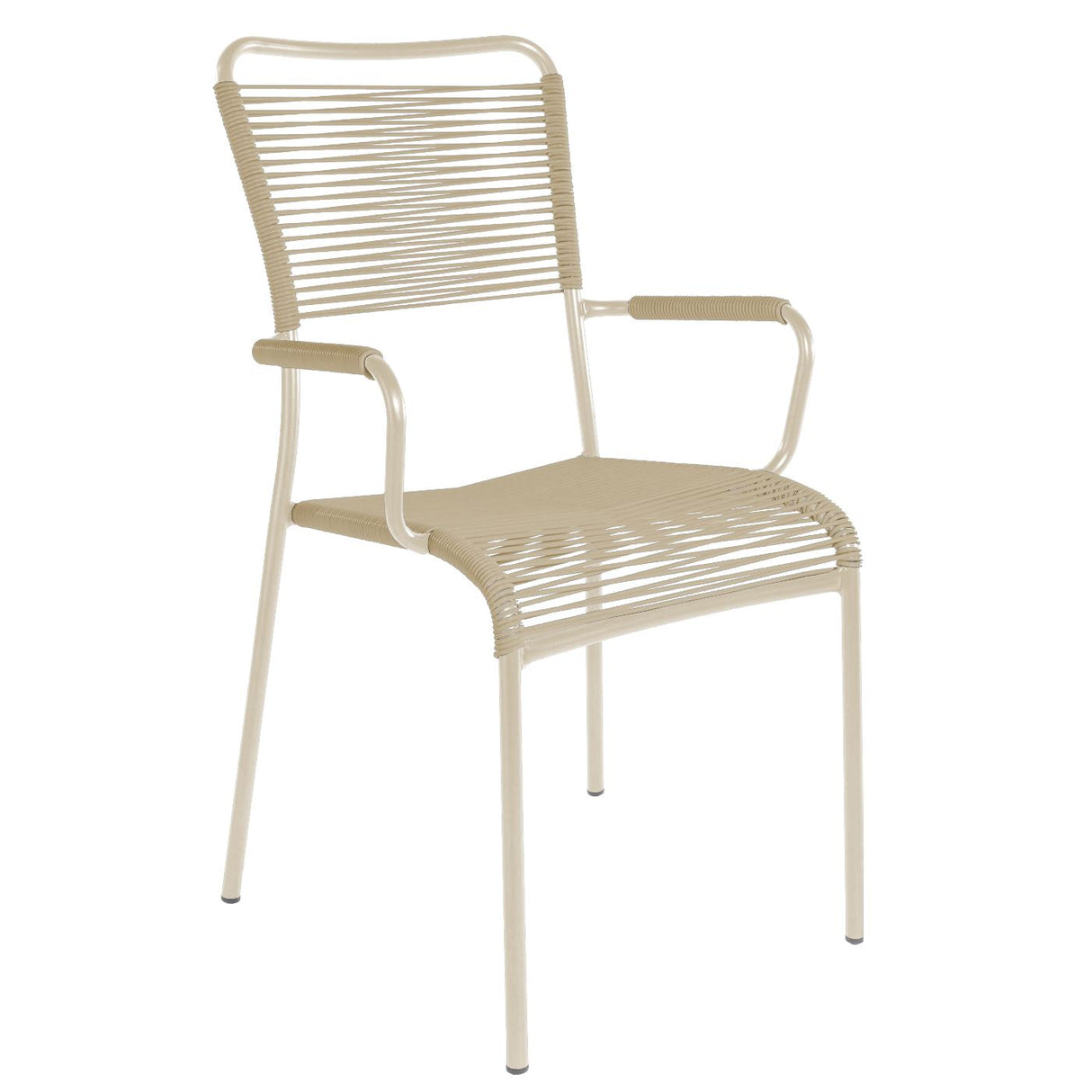 Schaffner Mendrisio Fauteuil repas Spaghetti Sable Pastel 15 Marron pastel 83