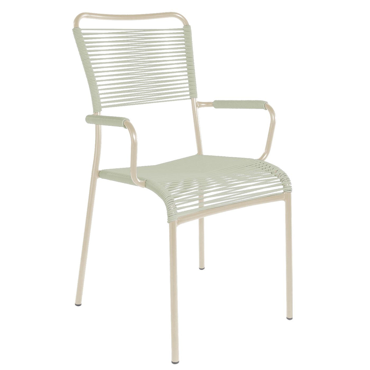 Schaffner Mendrisio Fauteuil repas Spaghetti Sable Pastel 15 Vert pastel 64