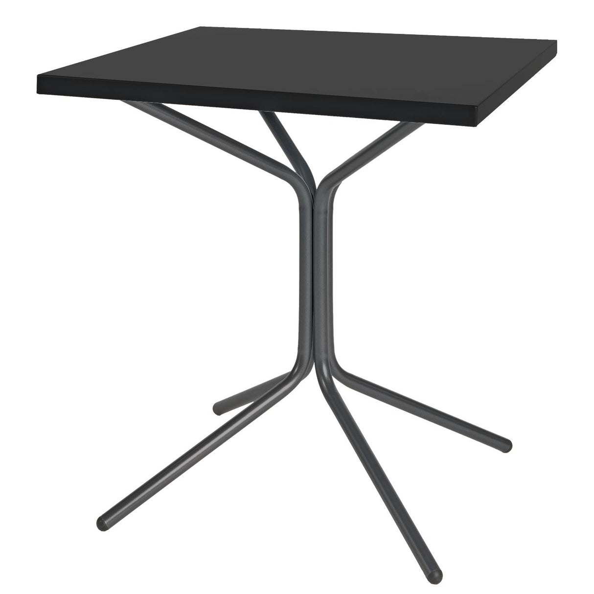 Schaffner PIX Table bistrot rabattable 70x70cm Anthracite 77 Noir 91