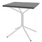 Schaffner PIX Table bistrot rabattable 70x70cm Blanc 90 Graphite 73 
