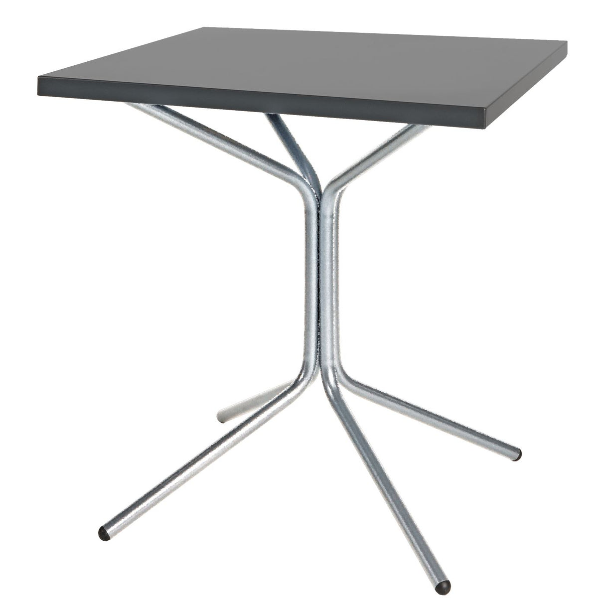 Schaffner PIX Table bistrot rabattable 70x70cm Galvanisé à chaud 02 Graphite 73