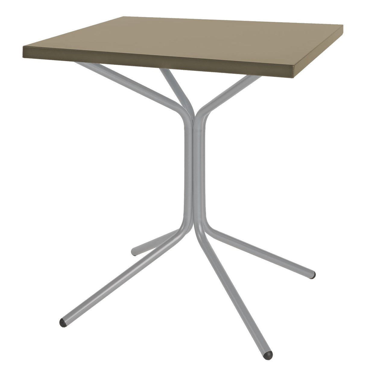 Schaffner PIX Table bistrot rabattable 70x70cm Gris Argent 78 Champagne 85