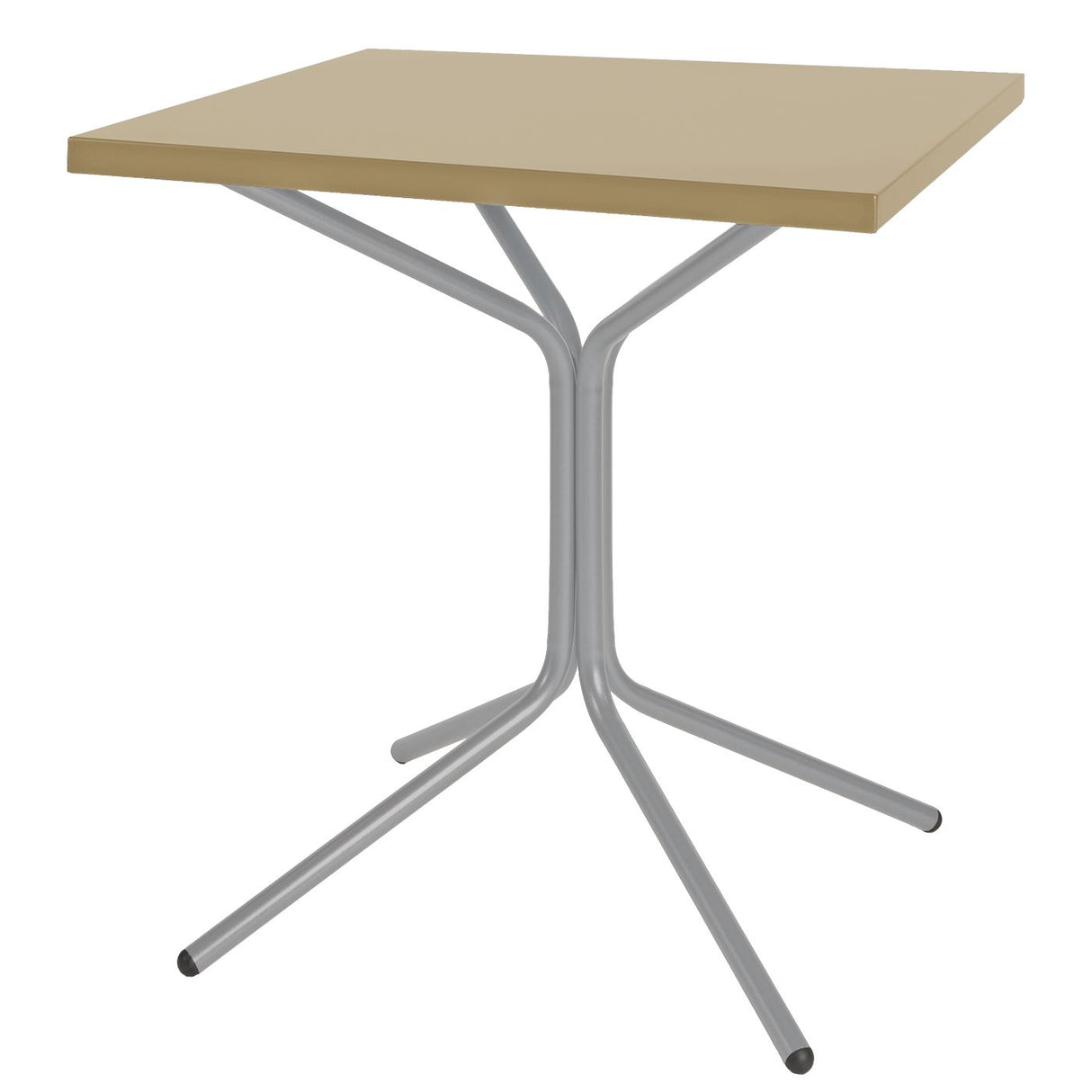 Schaffner PIX Table bistrot rabattable 70x70cm Gris Argent 78 Marron Pastel 83
