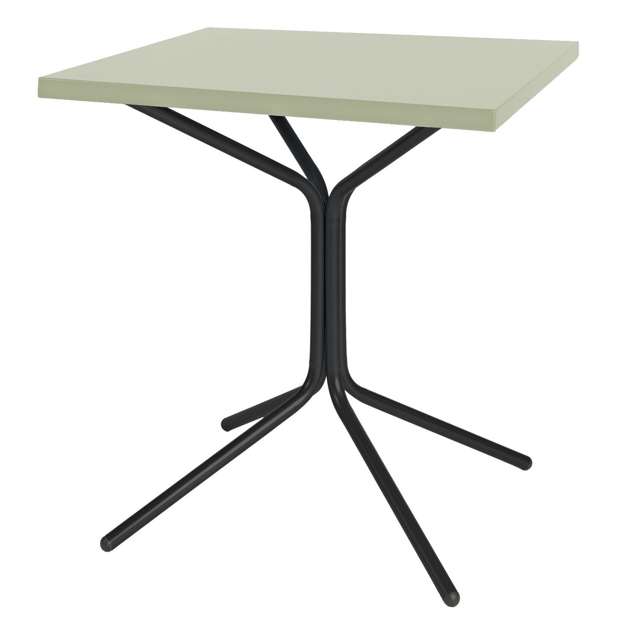 Schaffner PIX Table bistrot rabattable 70x70cm Noir 91 Vert Pastel 64