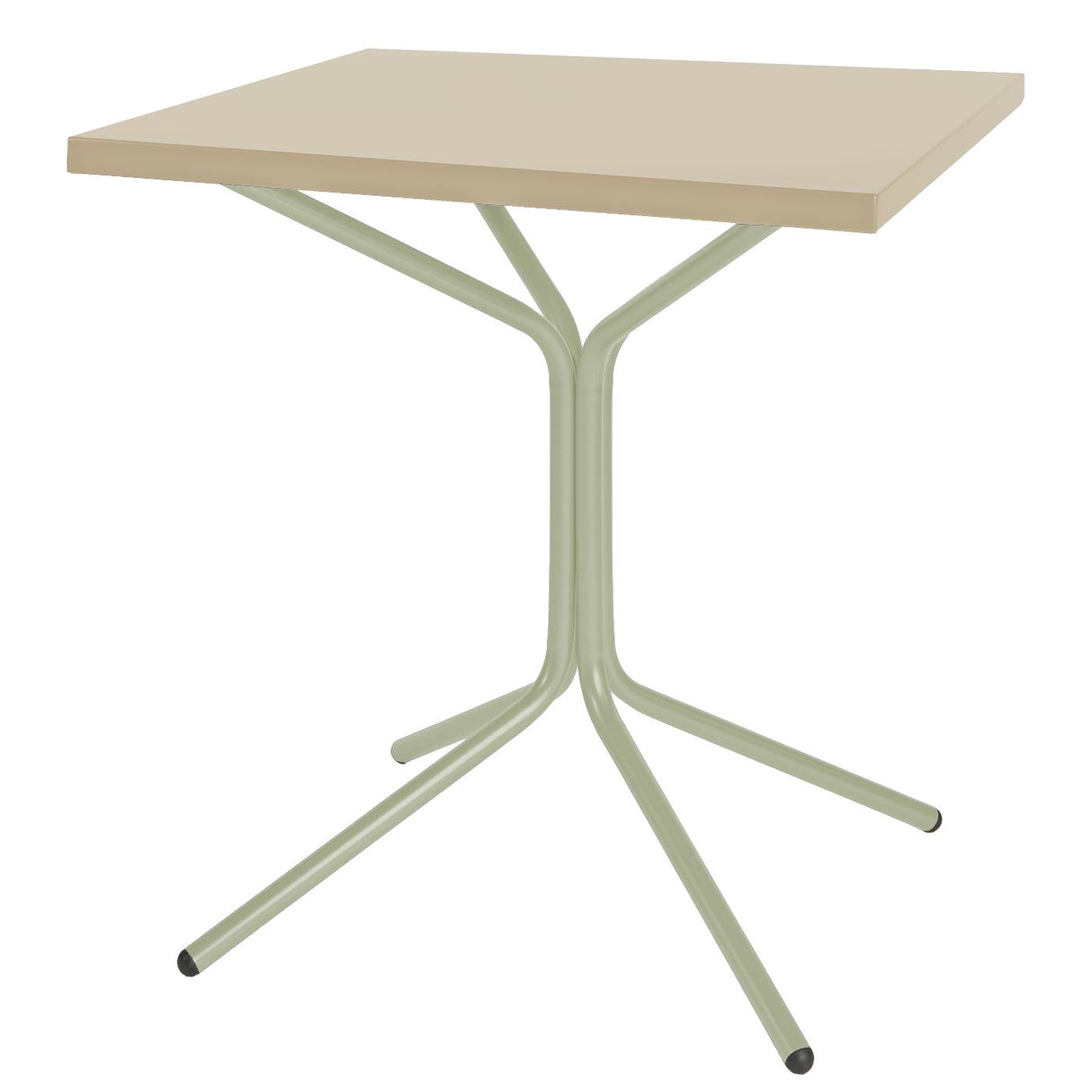 Schaffner PIX Table bistrot rabattable 70x70cm Vert Pastel 64 Sable Pastel 15
