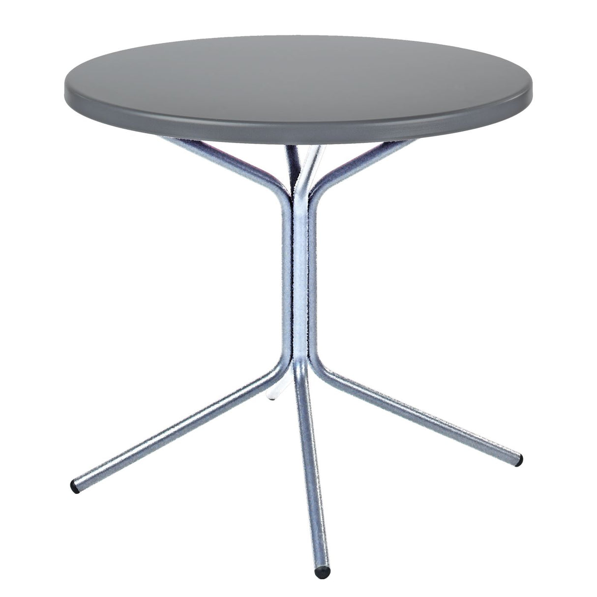 Schaffner PIX Table bistrot rabattable Ø54cm Galvanisé à chaud 02 Gris Argent 78