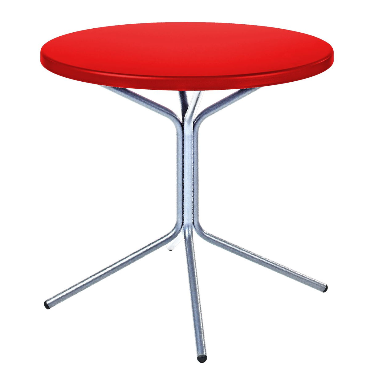 Schaffner PIX Table bistrot rabattable Ø54cm Galvanisé à chaud 02 Rouge 30