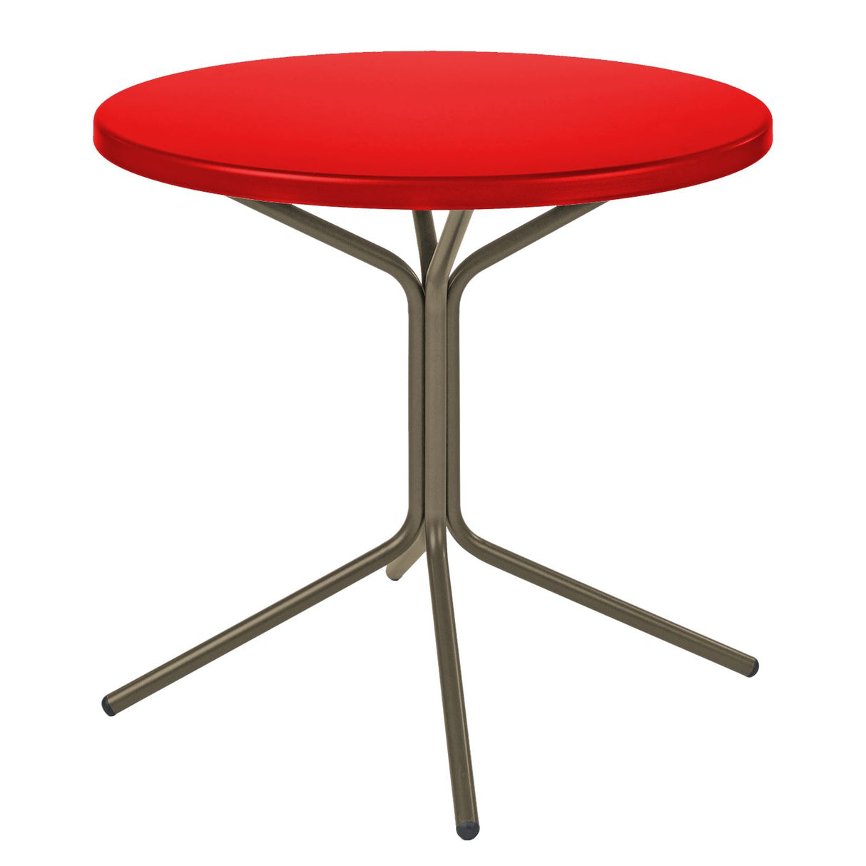 Schaffner PIX Table bistrot rabattable Ø60cm Champagne 85 Rouge 30