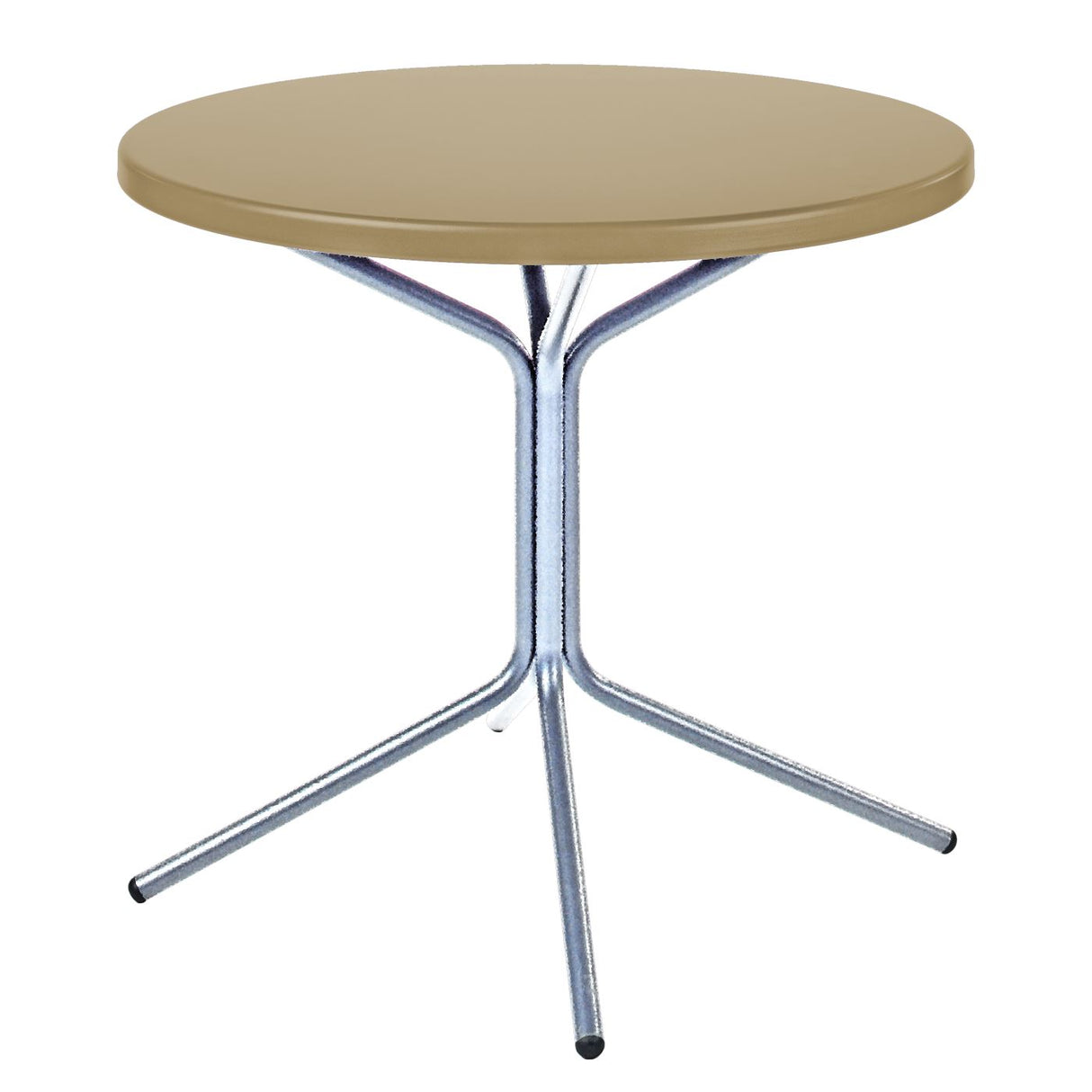Schaffner PIX Table bistrot rabattable Ø60cm Galvanisé à chaud 02 Marron Pastel 83