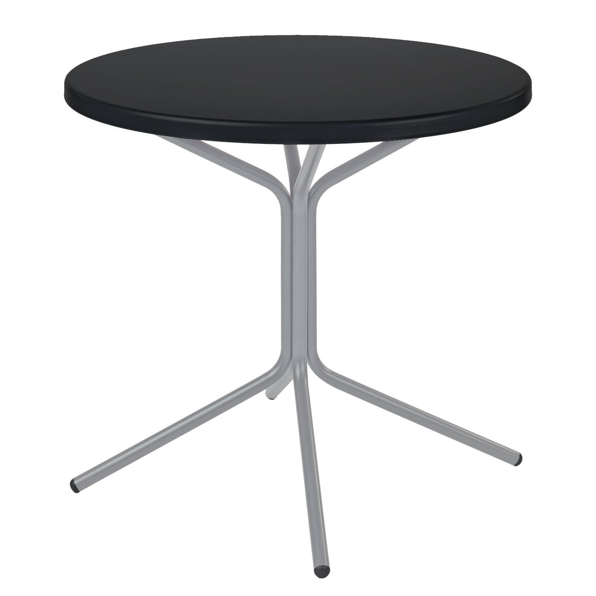 Schaffner PIX Table bistrot rabattable Ø60cm Gris Argent 78 Noir 91