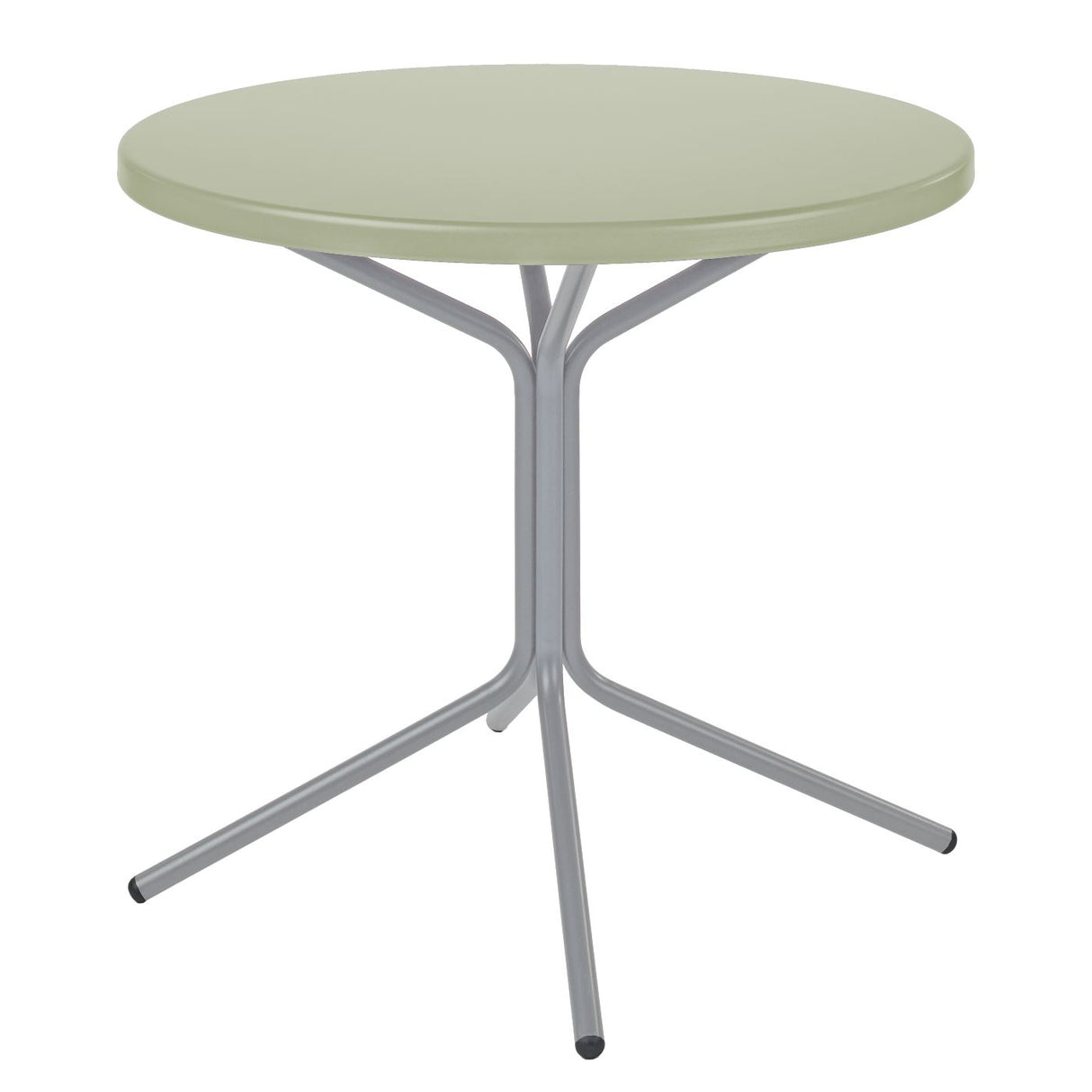 Schaffner PIX Table bistrot rabattable Ø60cm Gris Argent 78 Vert Pastel 64