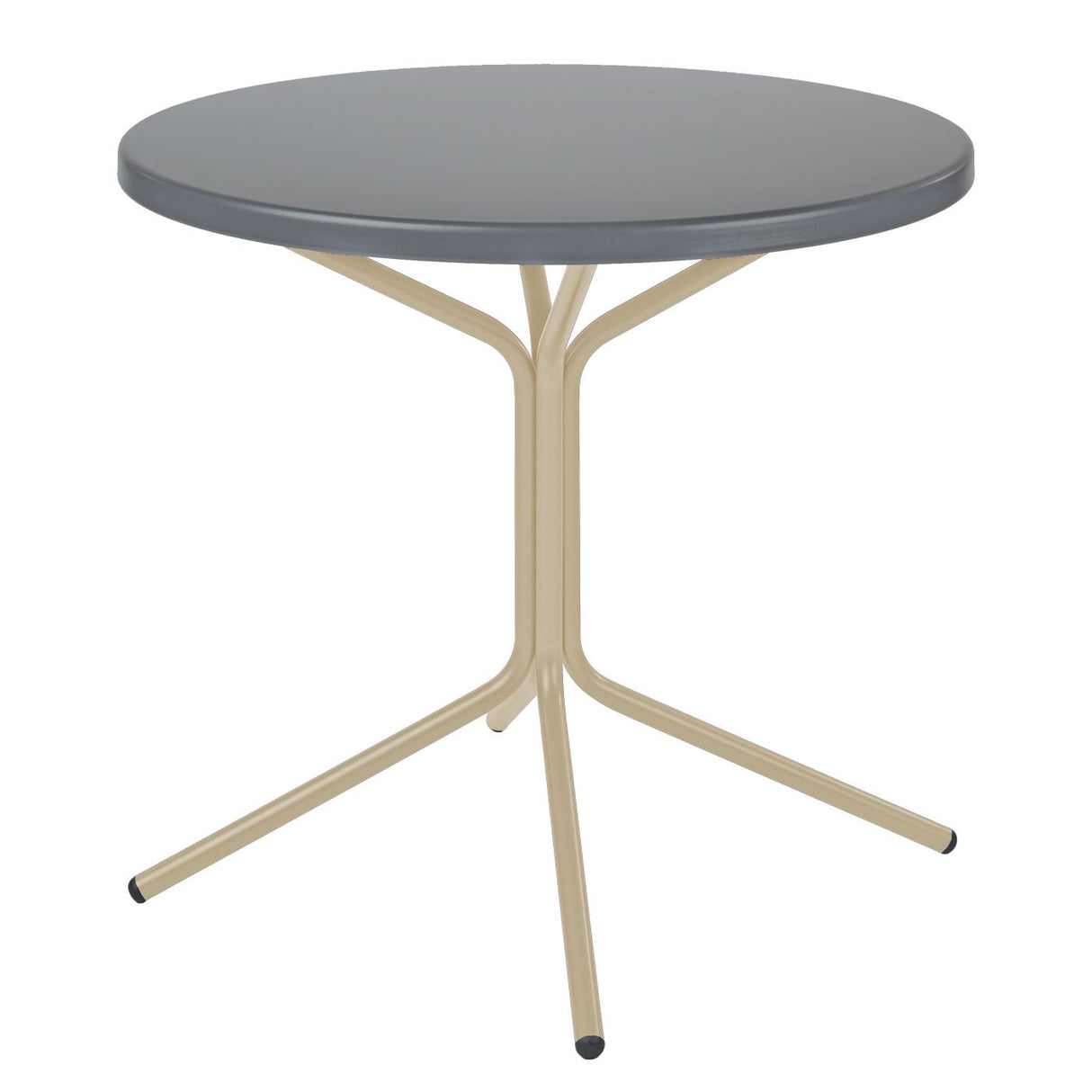 Schaffner PIX Table bistrot rabattable Ø60cm Sable Pastel 15 Gris Argent 78