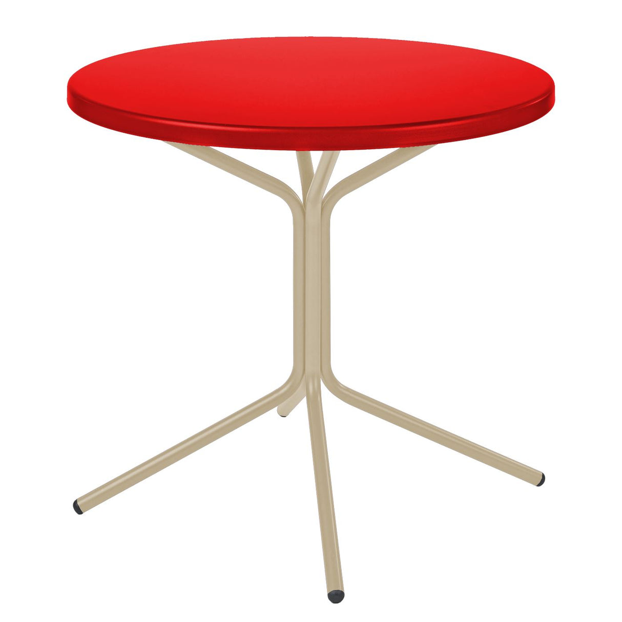 Schaffner PIX Table bistrot rabattable Ø60cm Sable Pastel 15 Rouge 30