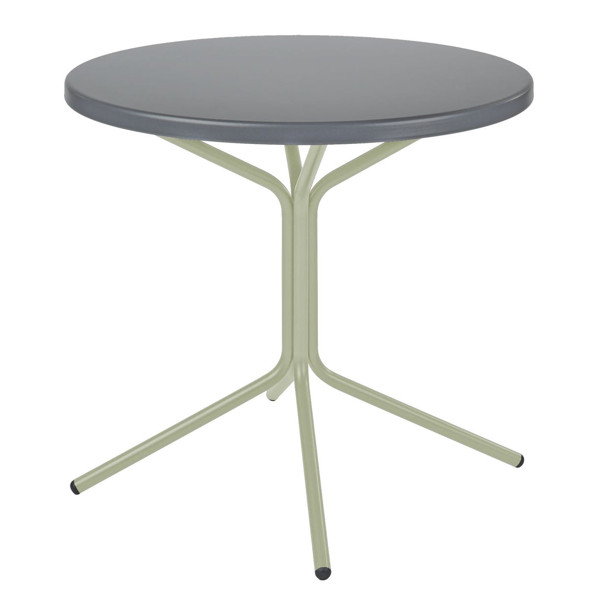 Schaffner PIX Table bistrot rabattable Ø60cm Vert Pastel 64 Gris Argent 78