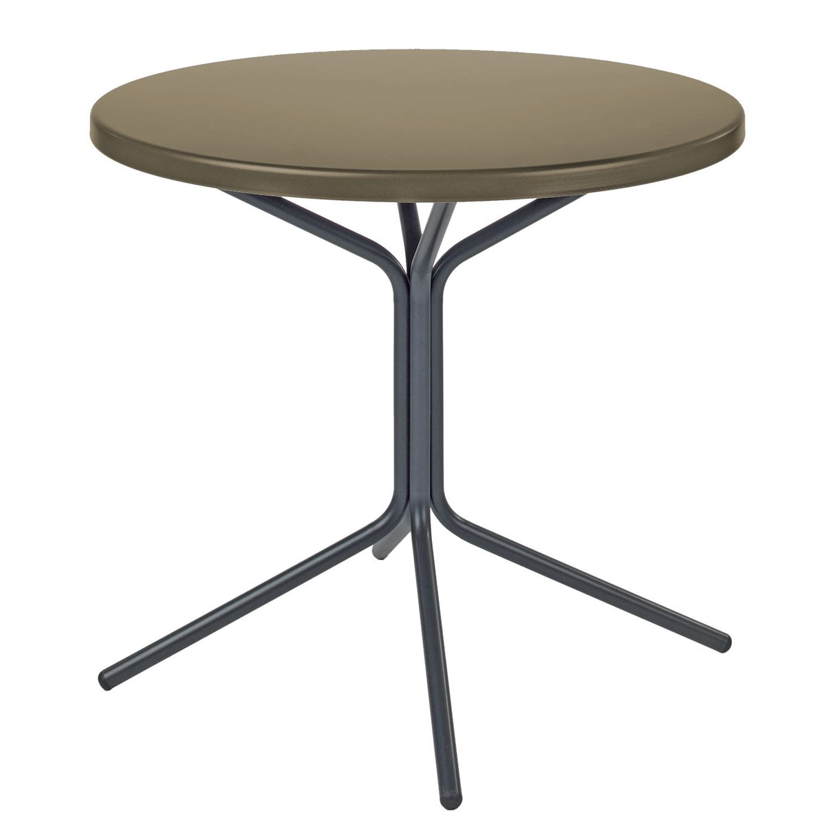 Schaffner PIX Table bistrot rabattable Ø80cm Anthracite 77 Champagne 85