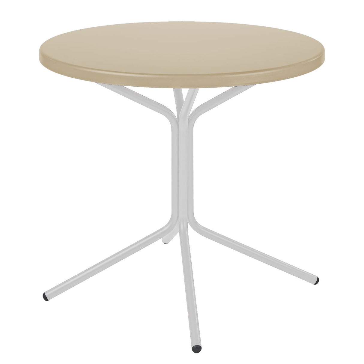 Schaffner PIX Table bistrot rabattable Ø80cm Blanc 90 Sable Pastel 15