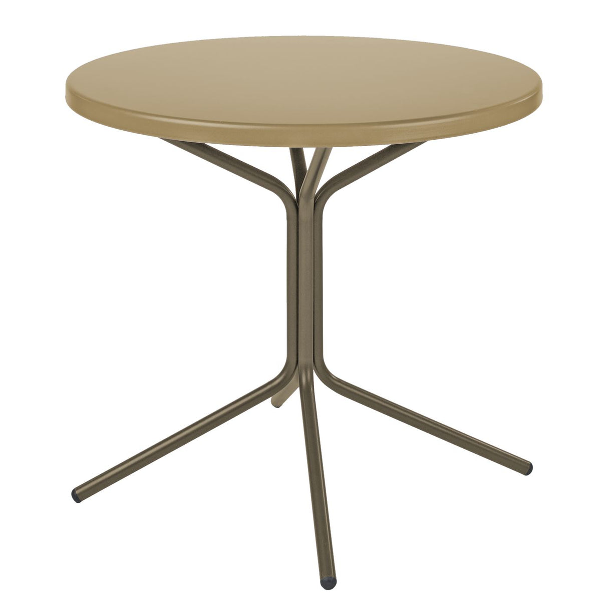 Schaffner PIX Table bistrot rabattable Ø80cm Champagne 85 Marron Pastel 83