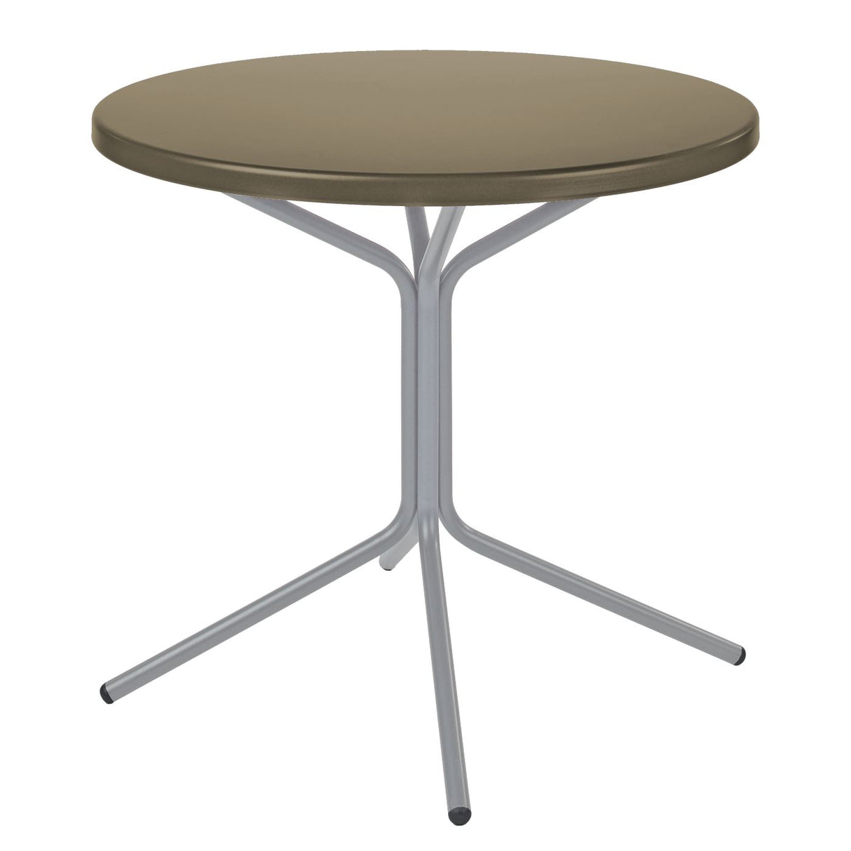 Schaffner PIX Table bistrot rabattable Ø80cm Gris Argent 78 Champagne 85
