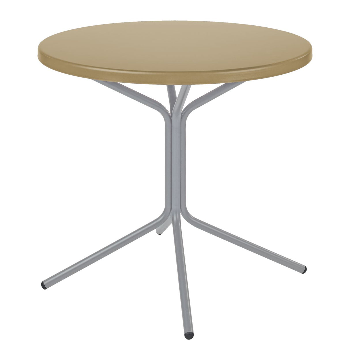 Schaffner PIX Table bistrot rabattable Ø80cm Gris Argent 78 Marron Pastel 83