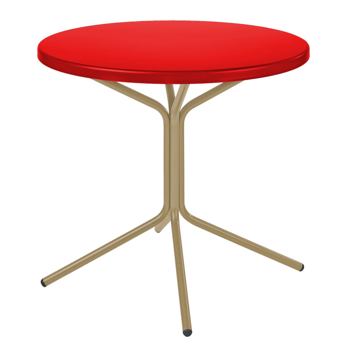 Schaffner PIX Table bistrot rabattable Ø80cm Marron Pastel 83 Rouge 30