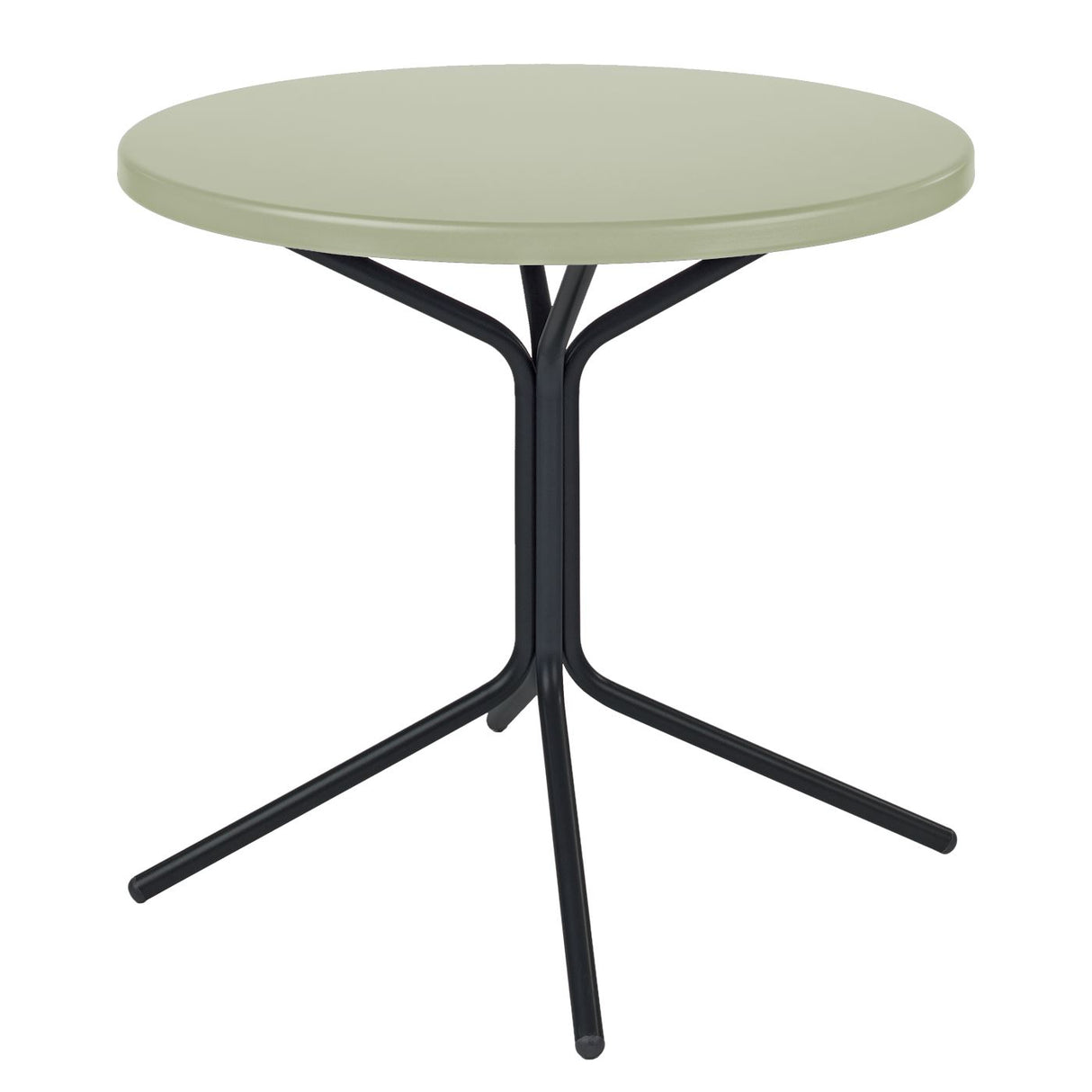 Schaffner PIX Table bistrot rabattable Ø80cm Noir 91 Vert Pastel 64