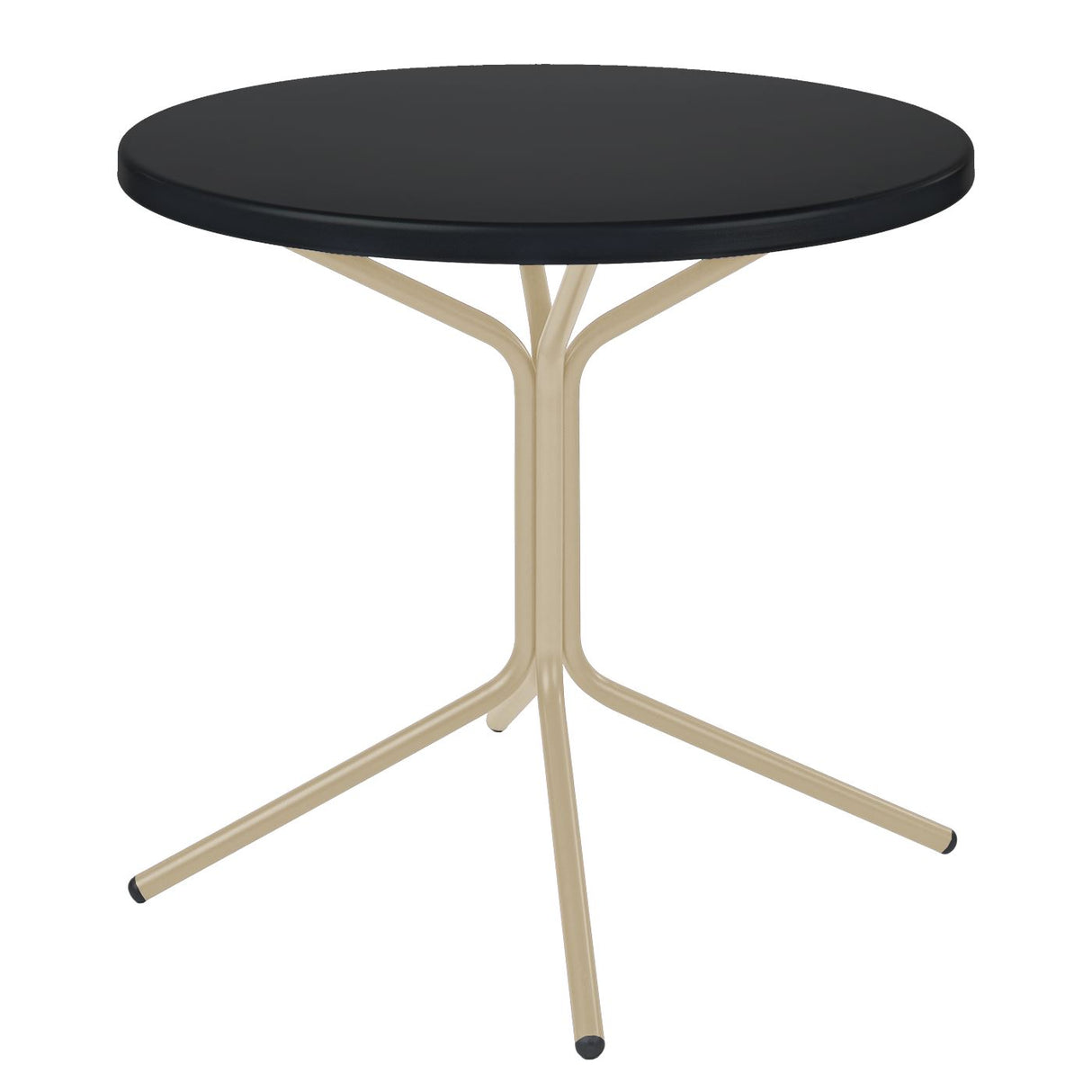 Schaffner PIX Table bistrot rabattable Ø80cm Sable Pastel 15 Noir 91