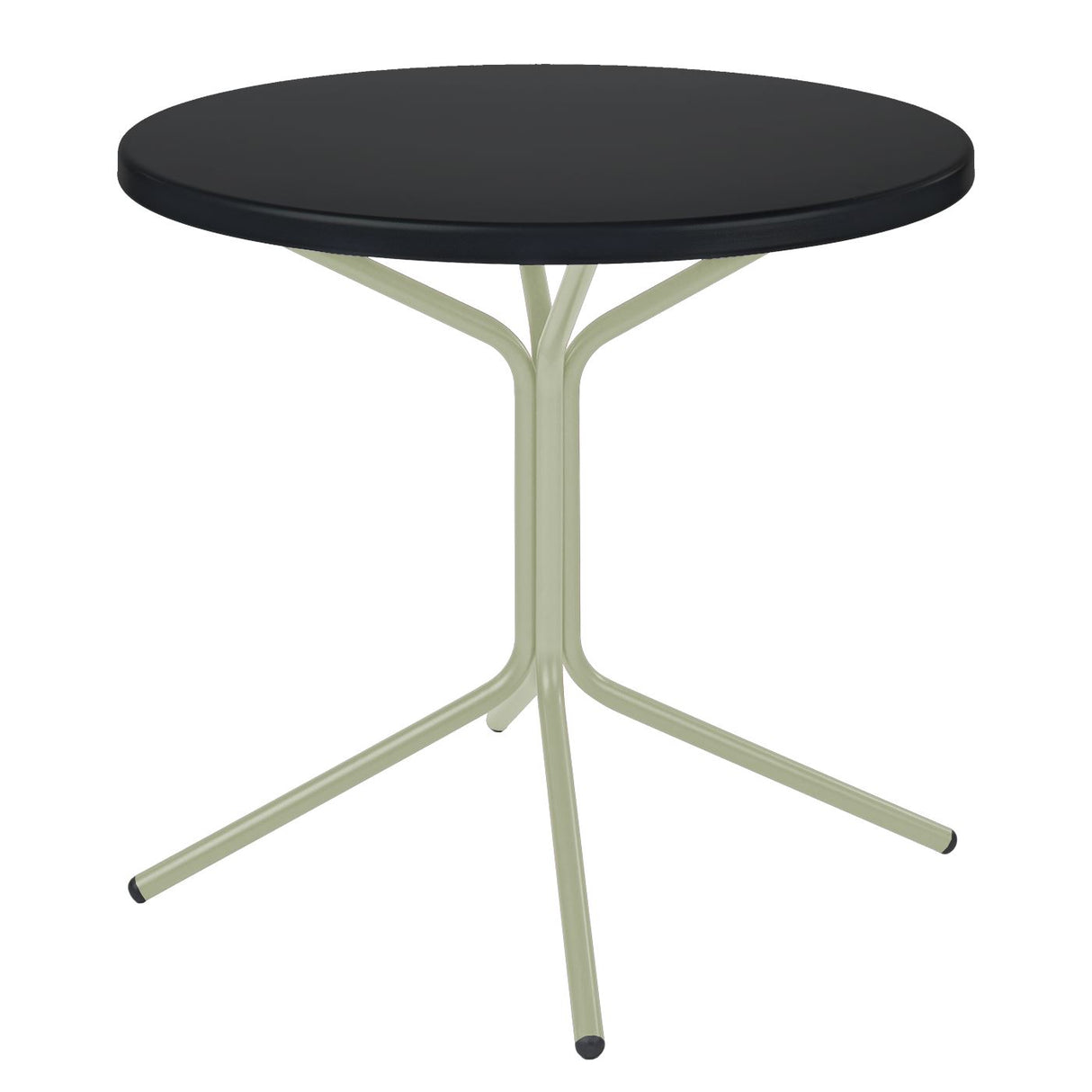 Schaffner PIX Table bistrot rabattable Ø80cm Vert Pastel 64 Noir 91