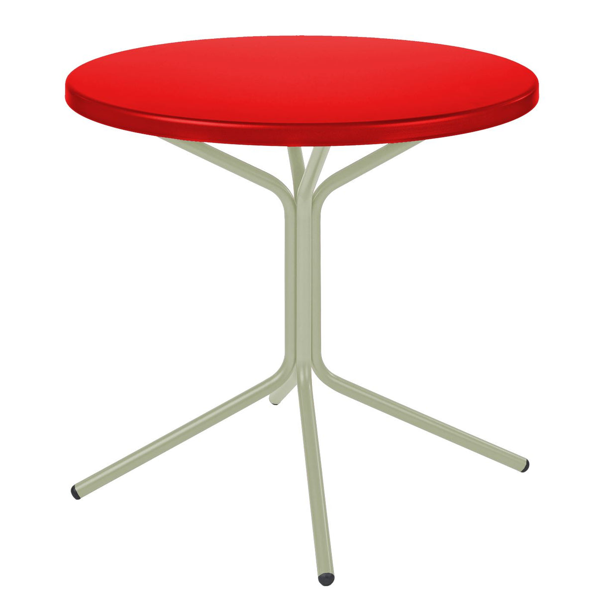 Schaffner PIX Table bistrot rabattable Ø80cm Vert Pastel 64 Rouge 30