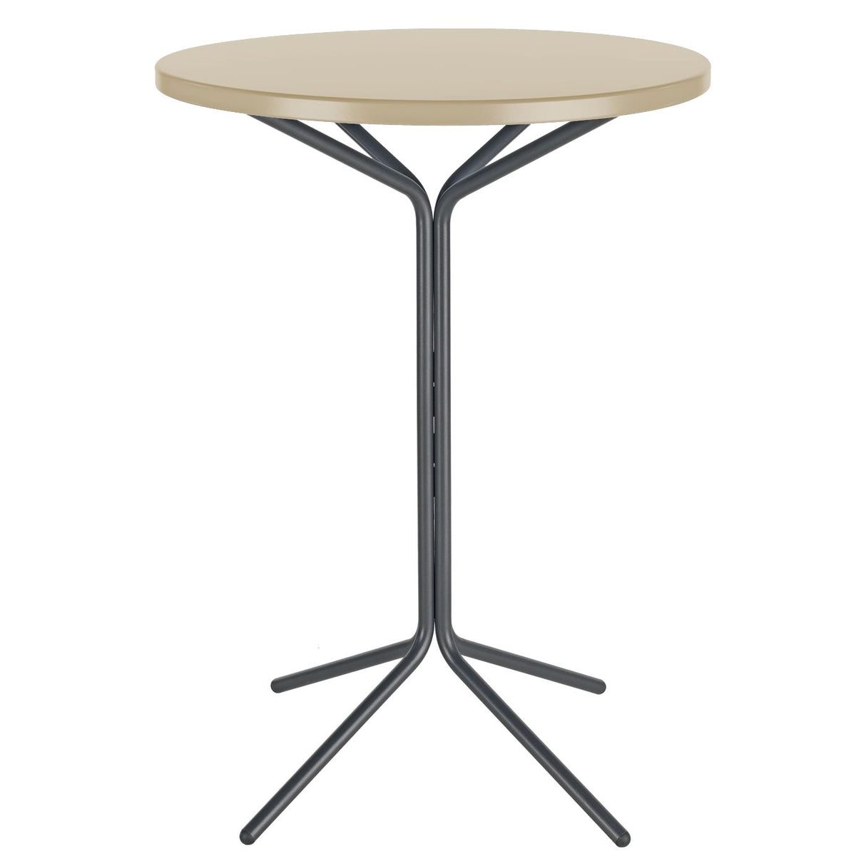 Schaffner PIX Table haute bistrot rabattable Ø60cm Anthracite 77 Sable Pastel 15