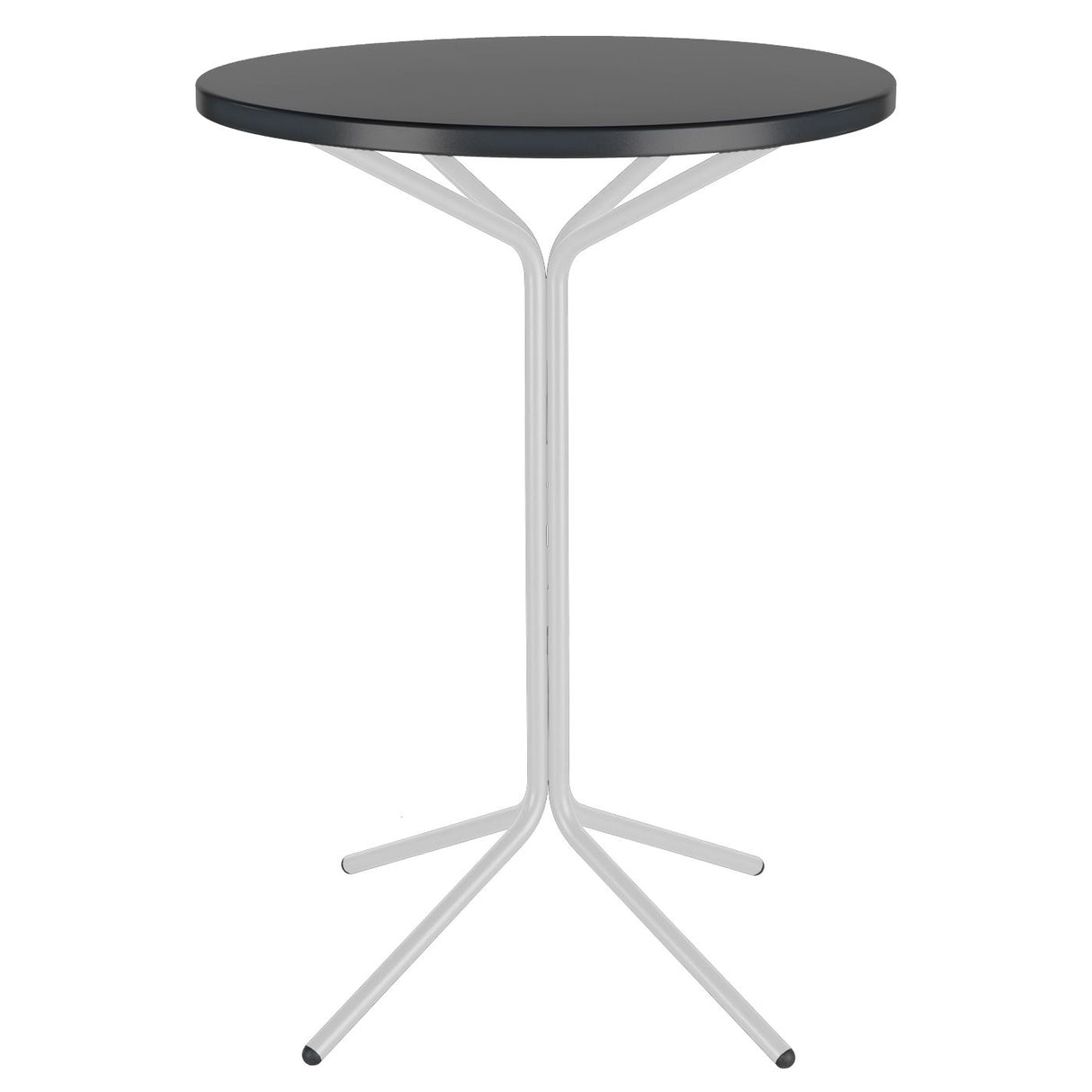 Schaffner PIX Table haute bistrot rabattable Ø60cm Blanc 90 Anthracite 77