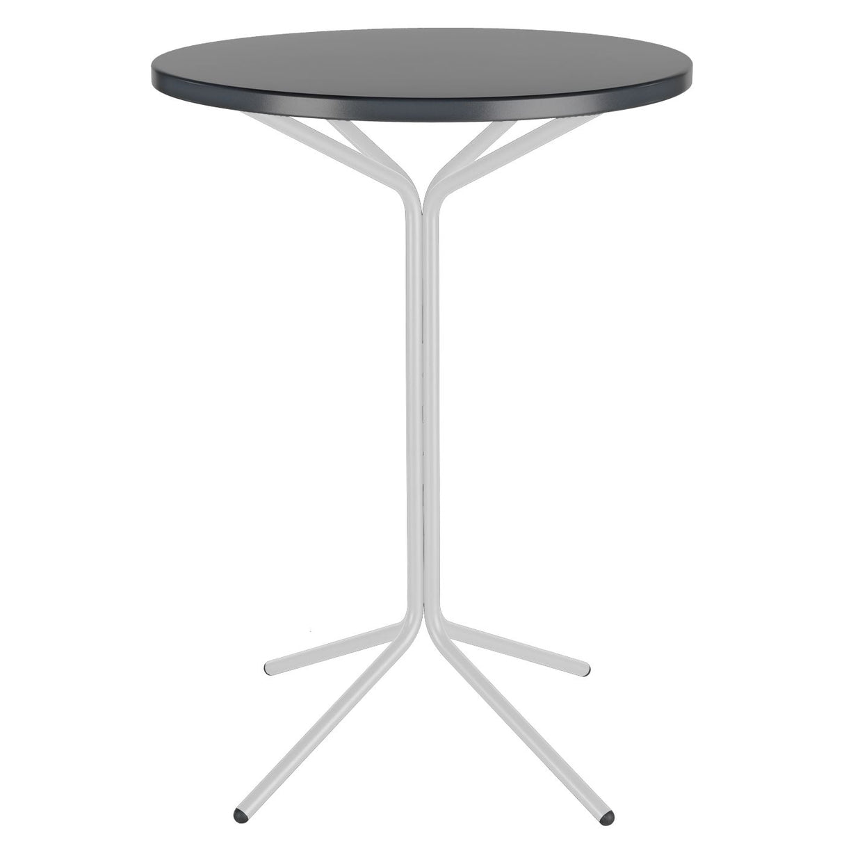 Schaffner PIX Table haute bistrot rabattable Ø60cm Blanc 90 Graphite 73
