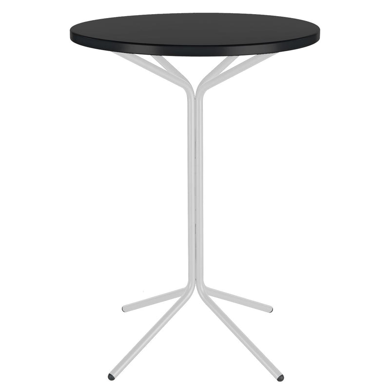 Schaffner PIX Table haute bistrot rabattable Ø60cm Blanc 90 Noir 91 