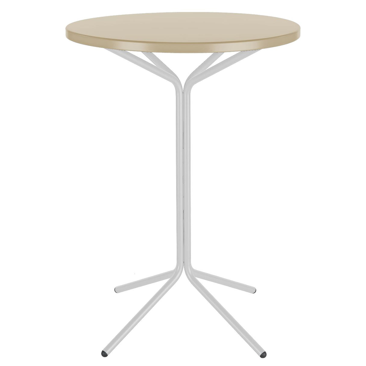 Schaffner PIX Table haute bistrot rabattable Ø60cm Blanc 90 Sable Pastel 15