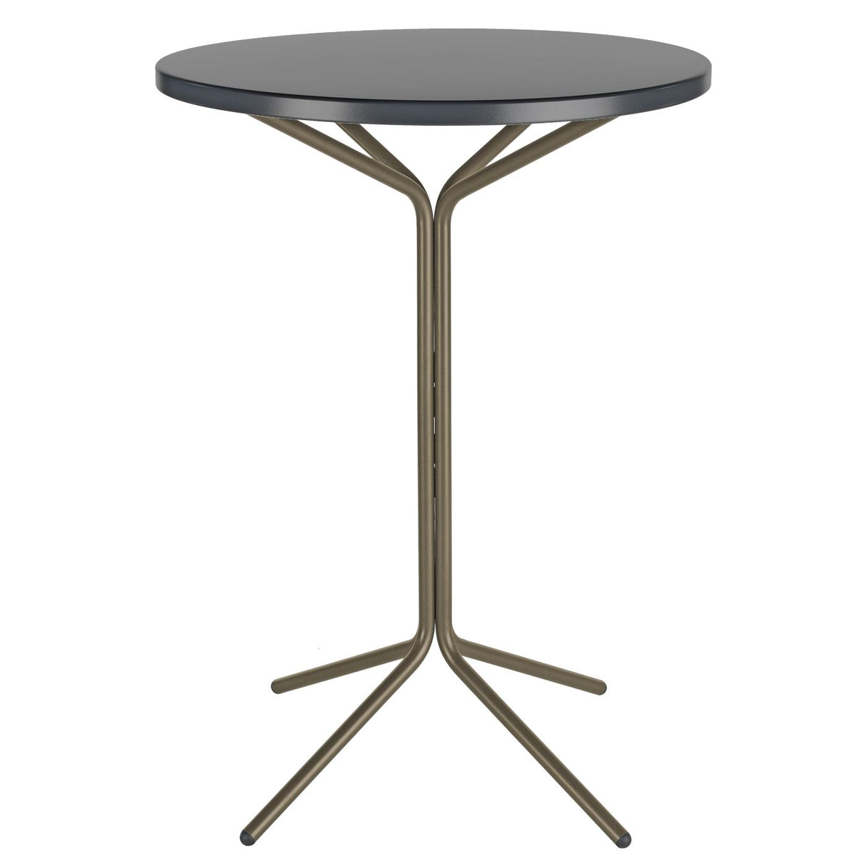 Schaffner PIX Table haute bistrot rabattable Ø60cm Champagne 85 Graphite 73