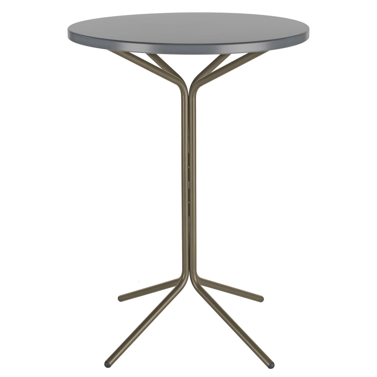Schaffner PIX Table haute bistrot rabattable Ø60cm Champagne 85 Gris Argent 78