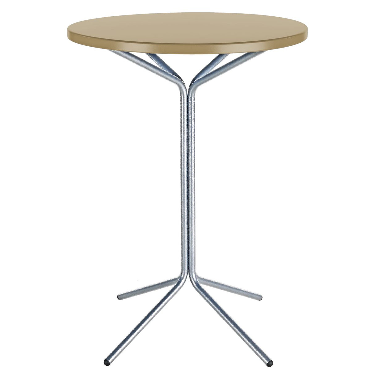 Schaffner PIX Table haute bistrot rabattable Ø60cm Galvanisé à chaud 02 Marron Pastel 83